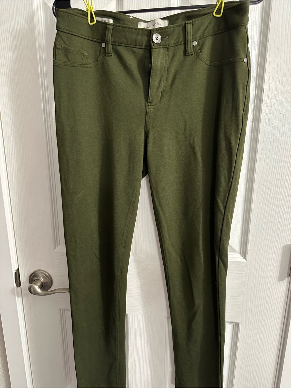 Calvin Klein Olive Skinny Jeans Leggings Size 8